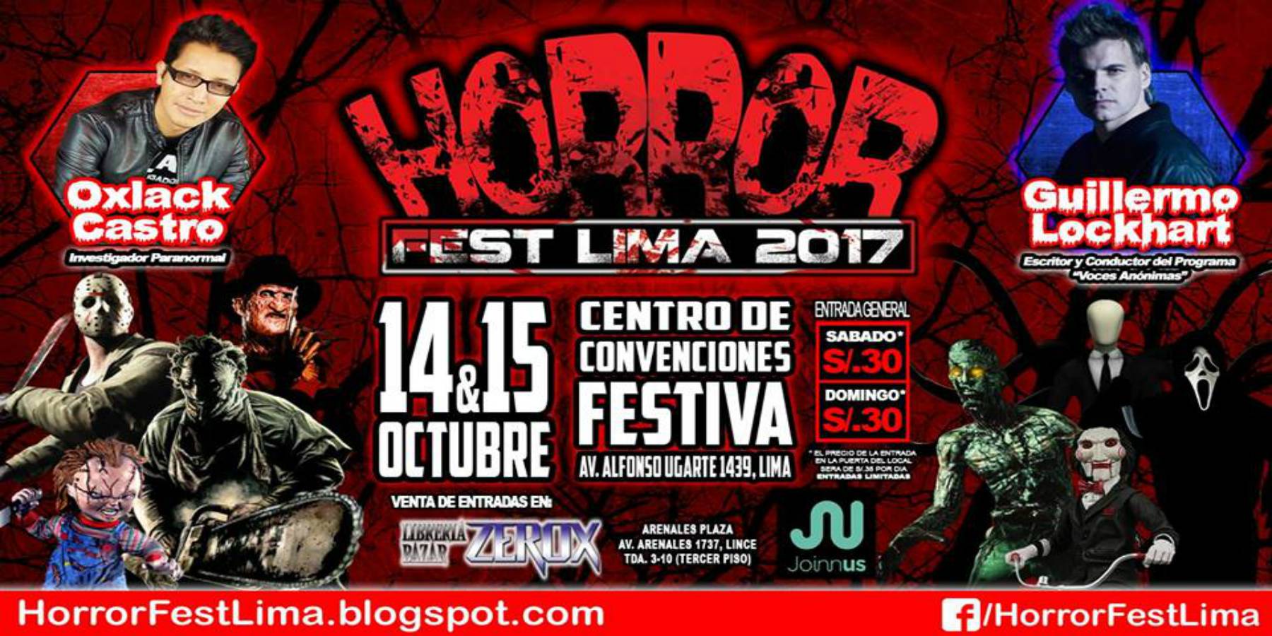 Horror Fest Lima 2017 | Conoce a los invitados internacionales