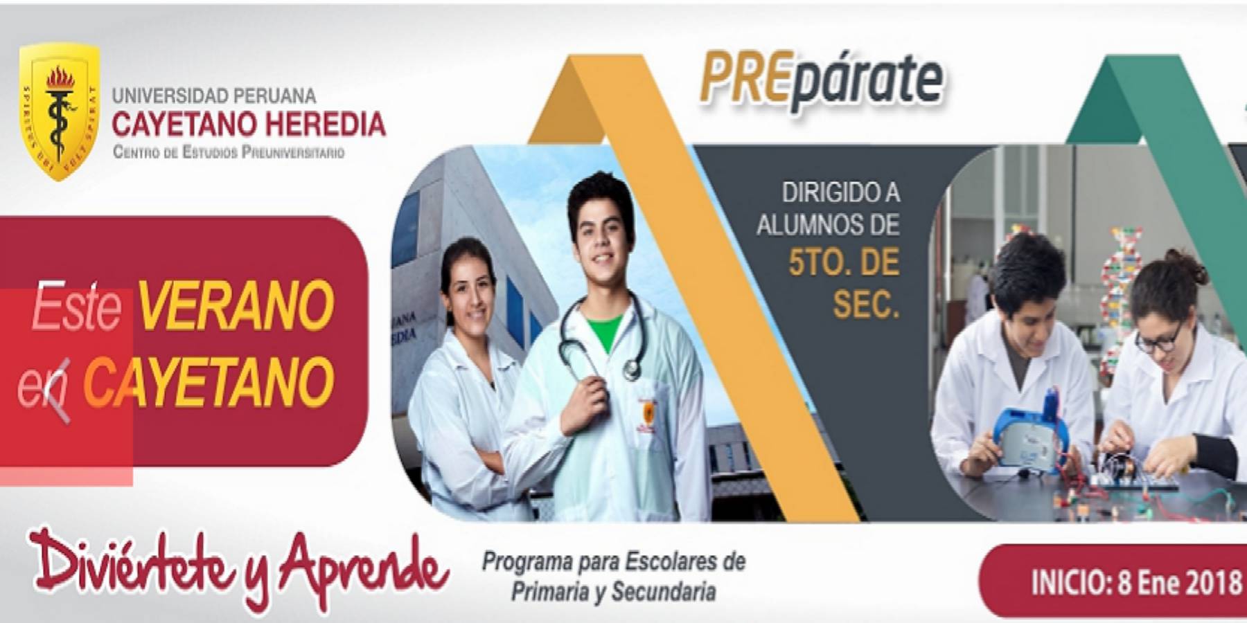 Elige las mejores carreras gracias a la Universidad Peruana Cayetano Heredia