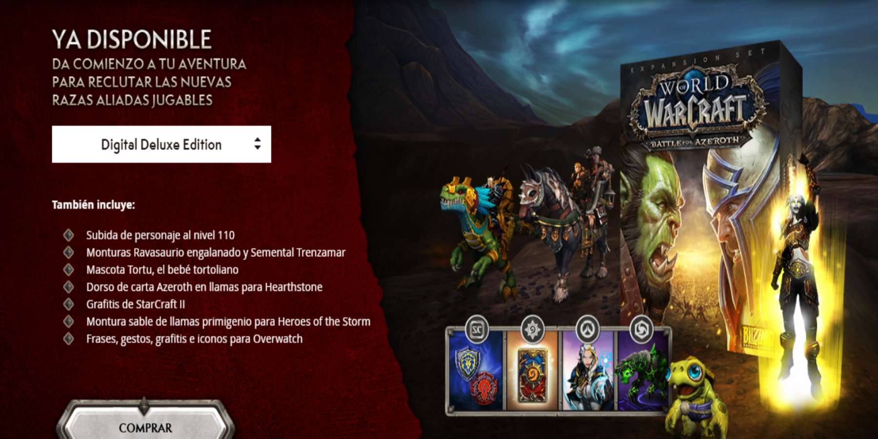 Battle for Azeroth es la expansión de World of Warcraft