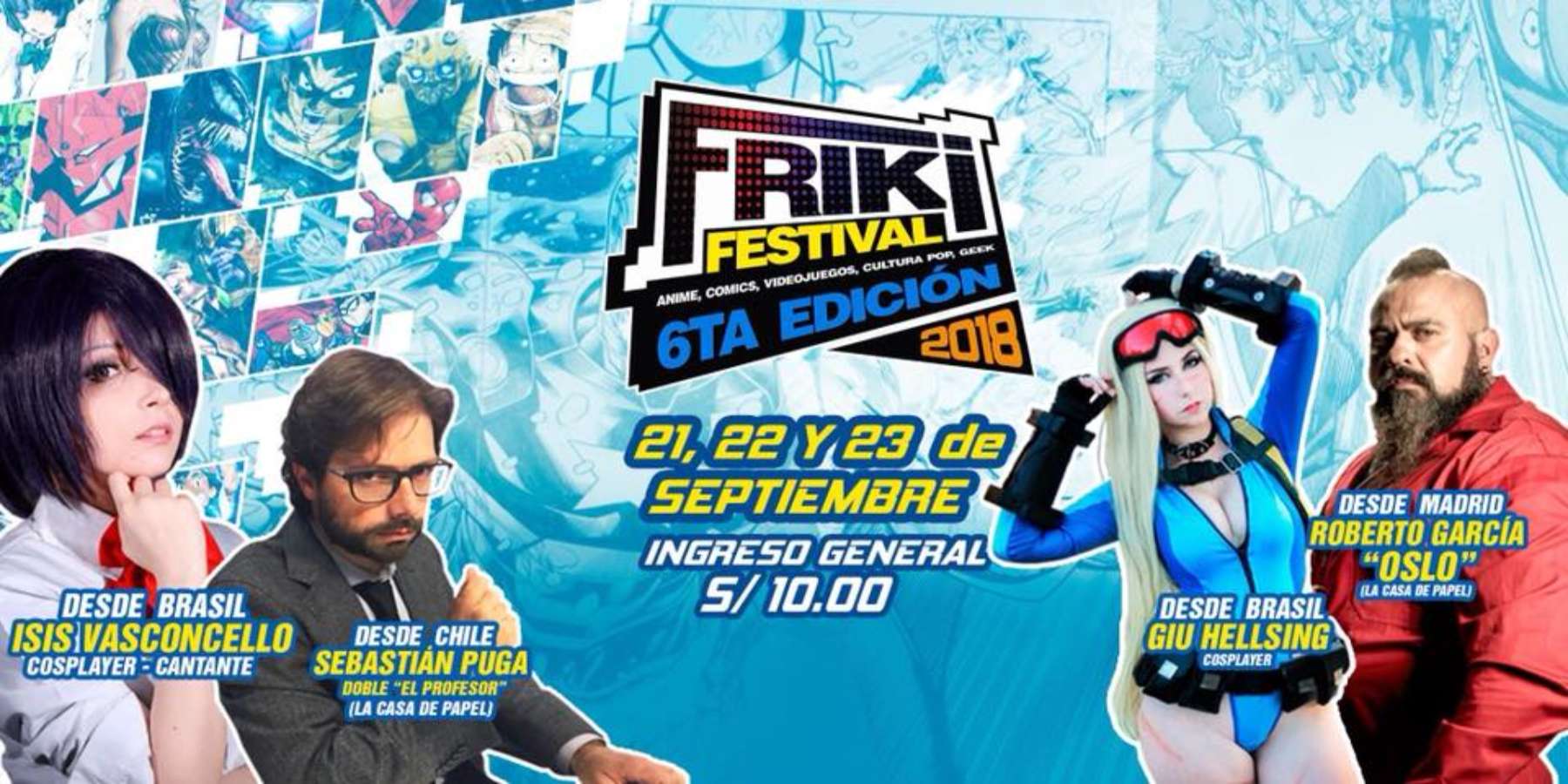 Friki Festival Sexta Edición trae a Lima a Oslo de La Casa de Papel
