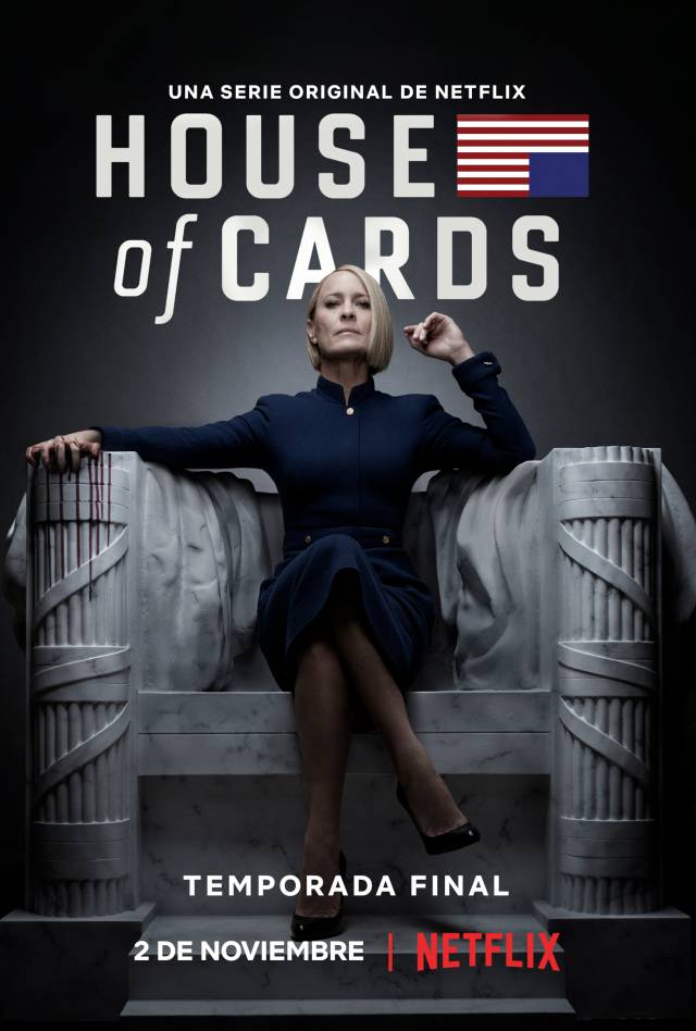 La última temporada de House of Cards regresa a Netflix el 2 de Noviembre 
