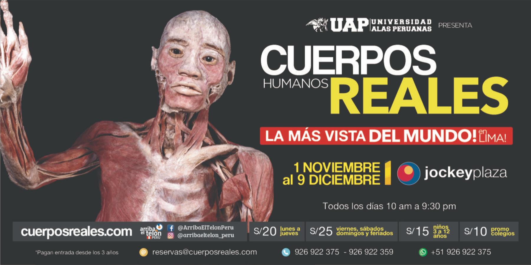 Cuerpos Humanos Reales llega a Lima
