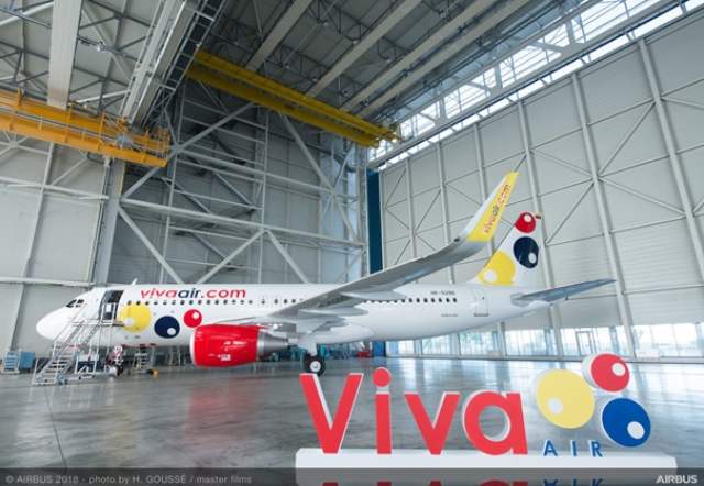 Airbus entrega el primer A320 a Viva Air