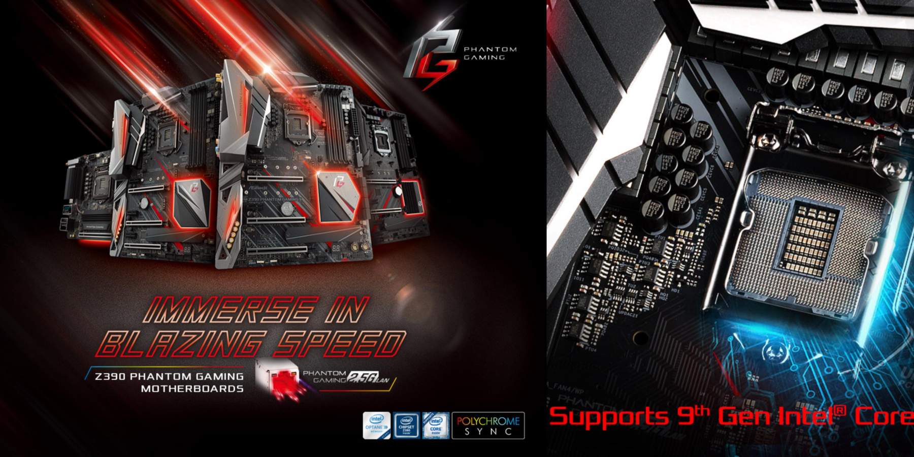 ASRock presenta los Motherboards Intel Z390 junto a la serie Phantom Gaming