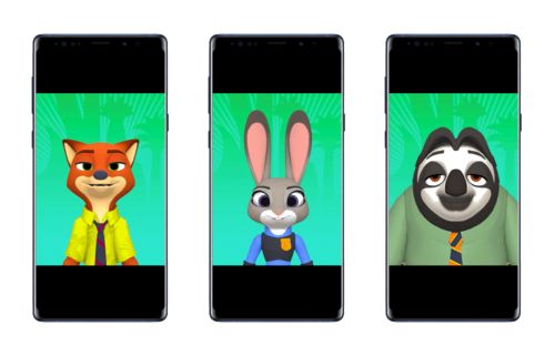 Samsung y Disney revelan divertidos AR Emojis de Zootopia