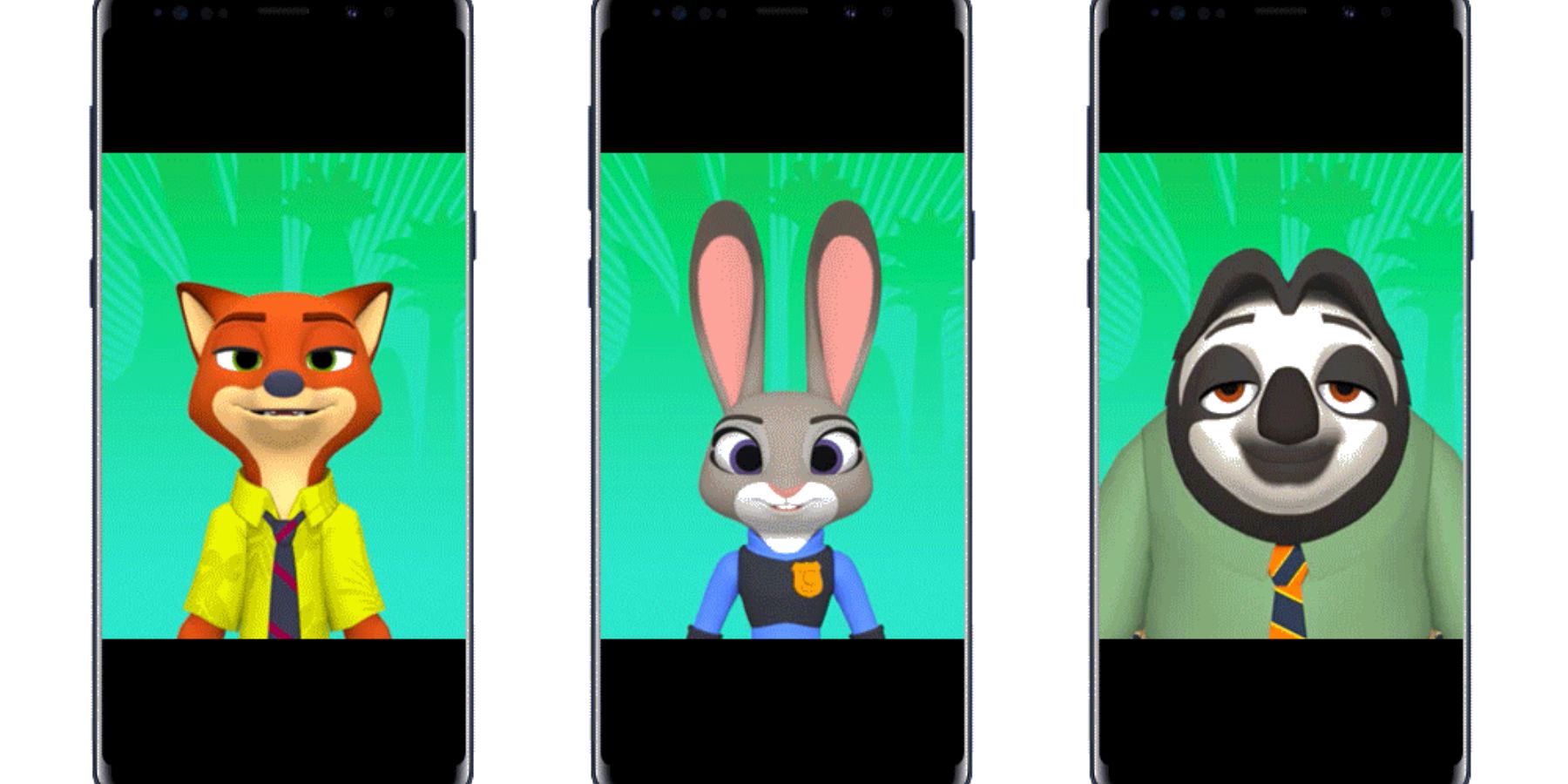 Samsung y Disney revelan divertidos AR Emojis de Zootopia