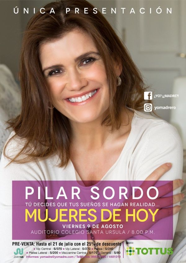 PILAR SORDO llega a Lima 