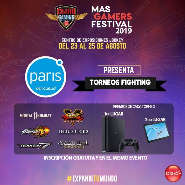 Reconocido Retail auspiciará 6 torneos en el Claro MasGamers Festival