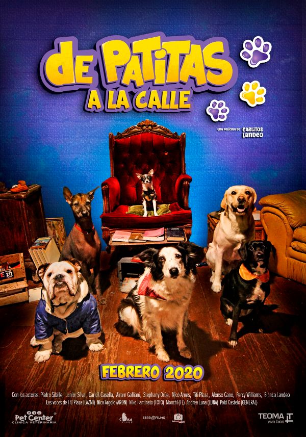 DE PATITAS A LA CALLE presenta afiche general de la película