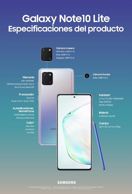 Samsung presenta el Galaxy S10 Lite y el Note10 Lite