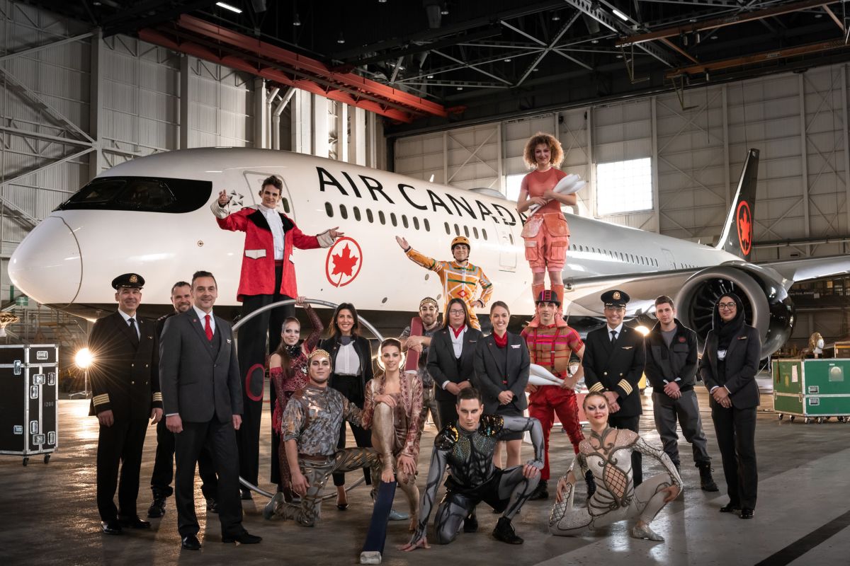 Air Canada se asocia con el Cirque du Soleil