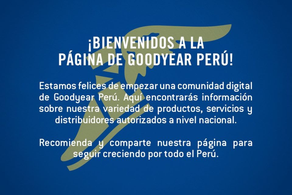 goodyear presenta cuentas oficiales de redes sociales para perú