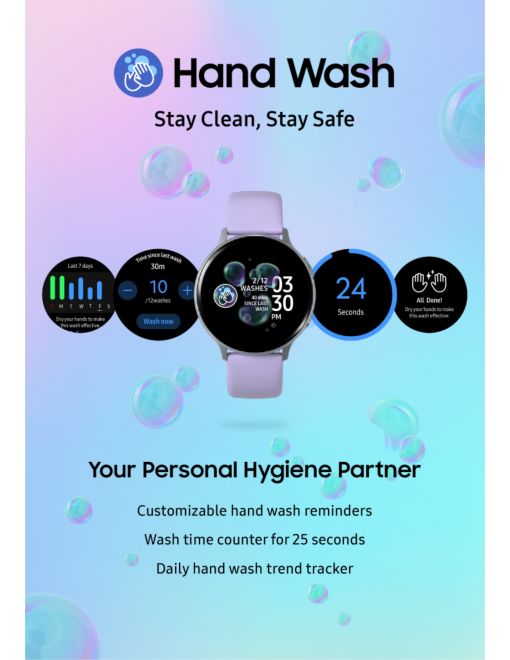 samsung lanza app para que recuerdes lavarte las manos