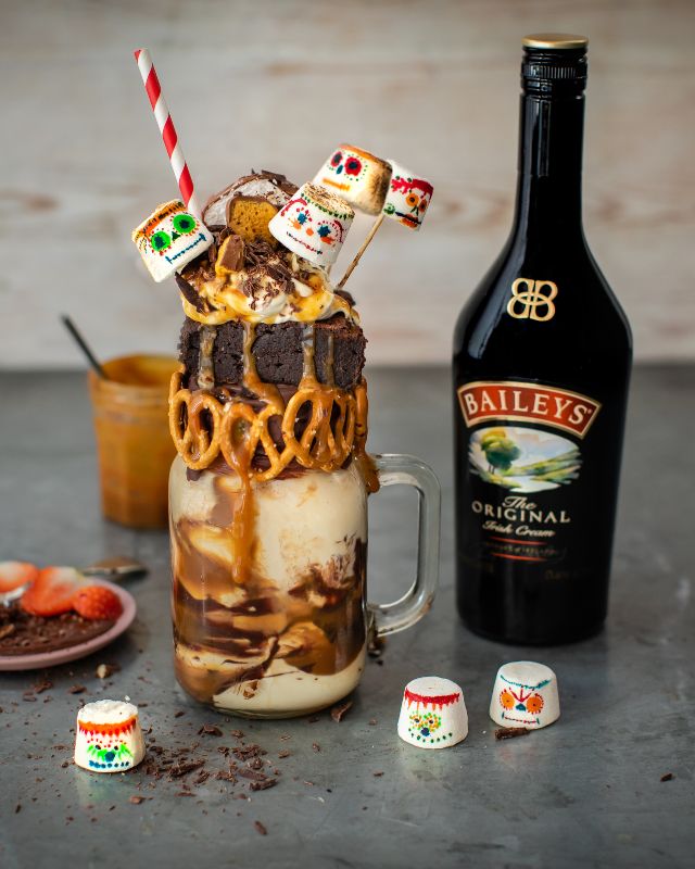 postres para la noche de halloween con baileys 