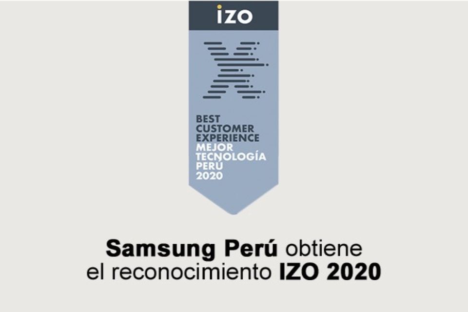 IZO reconoce a nivel internacional a Samsung