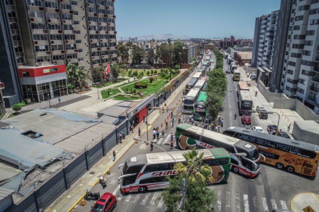 Gran paro nacional indefinido de transporte