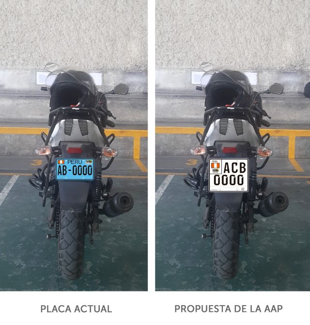 AAP propone placas de motos 