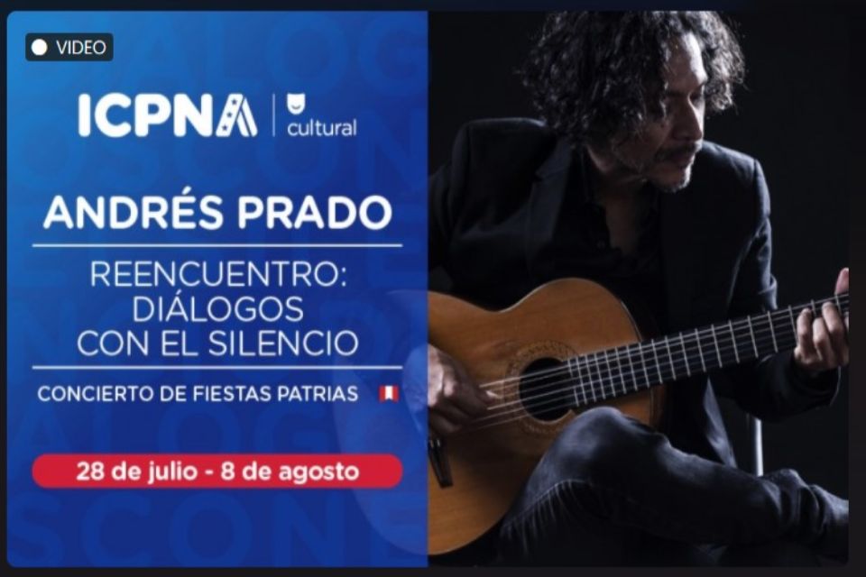 ANDRÉS PRADO prepara concierto virtual gratuito