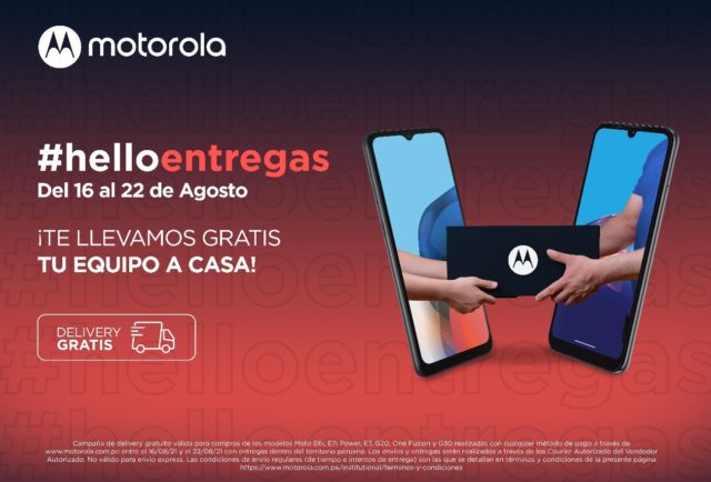 Motorola ofrece delivery gratis 