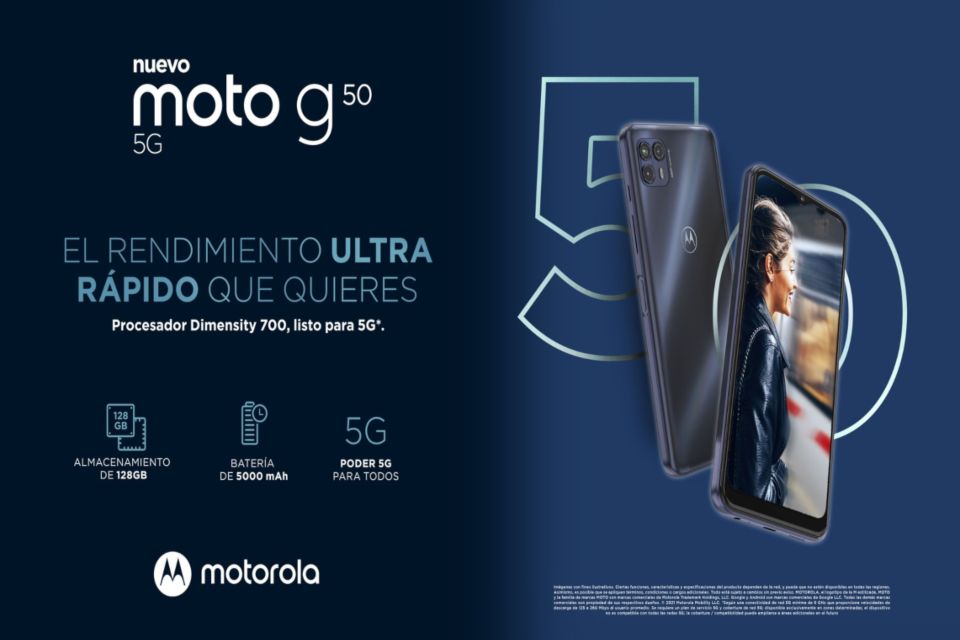 Llega a Perú el nuevo moto g50 5G