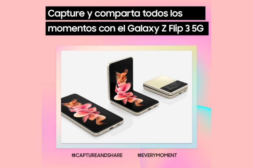 momento con el Galaxy Z Flip3 5G 