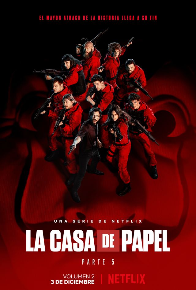 póster oficial de la parte final de LA CASA DE PAPEL