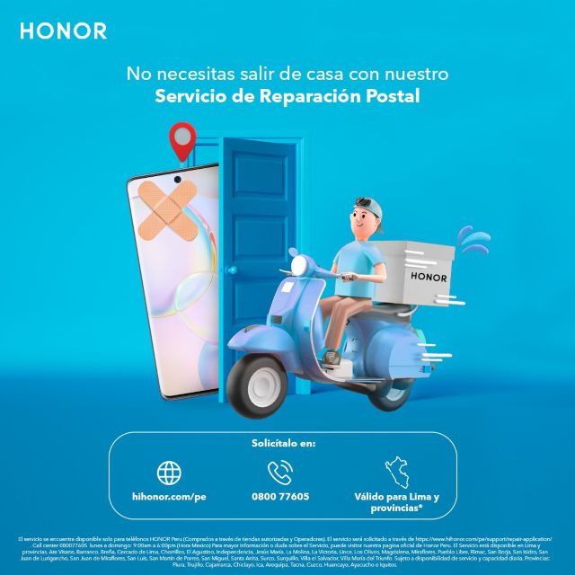 HONOR Perú estrena Servicio de Reparación Postal