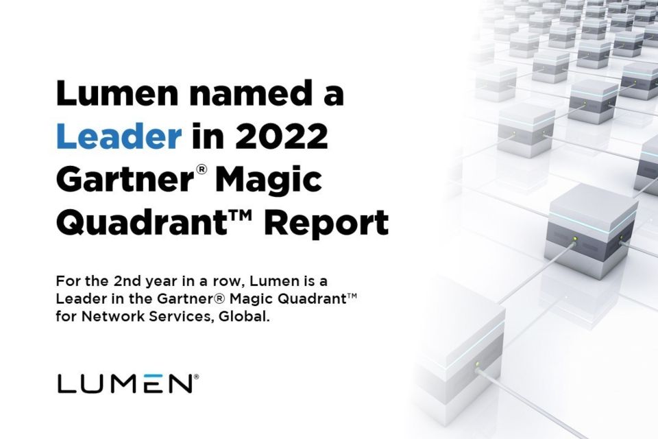 Lumen nombrada Líder en el Cuadrante Mágico de Gartner 2022