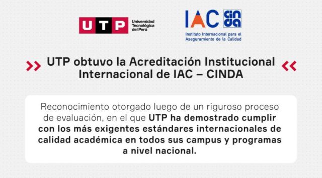  UTP obtuvo la Acreditación Institucional Internacional