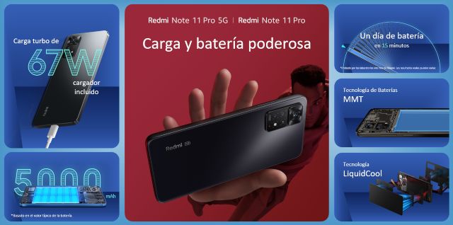 Serie Redmi Note 11 que llega al país