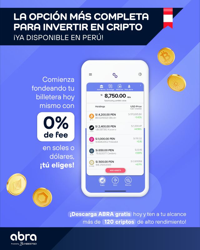 Llega al Perú la cripto billetera electrónica