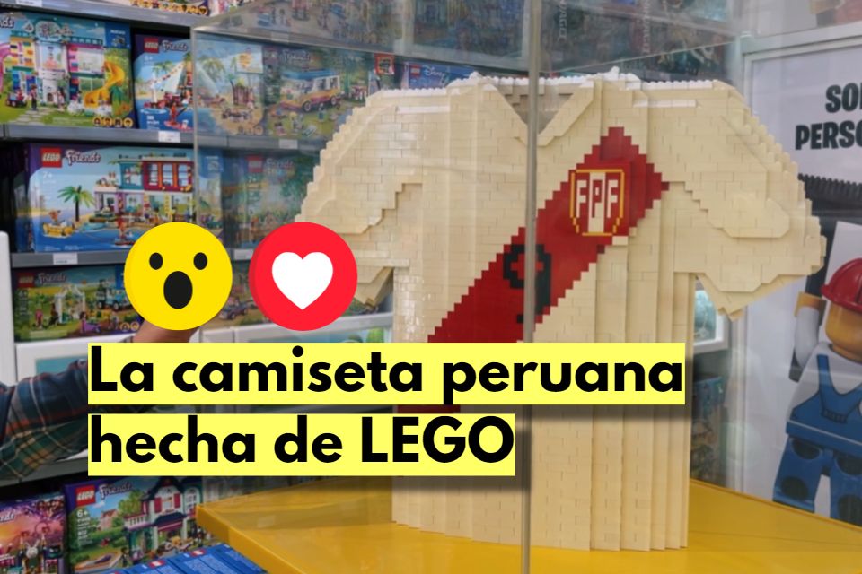 La camiseta peruana hecha con piezas de LEGO