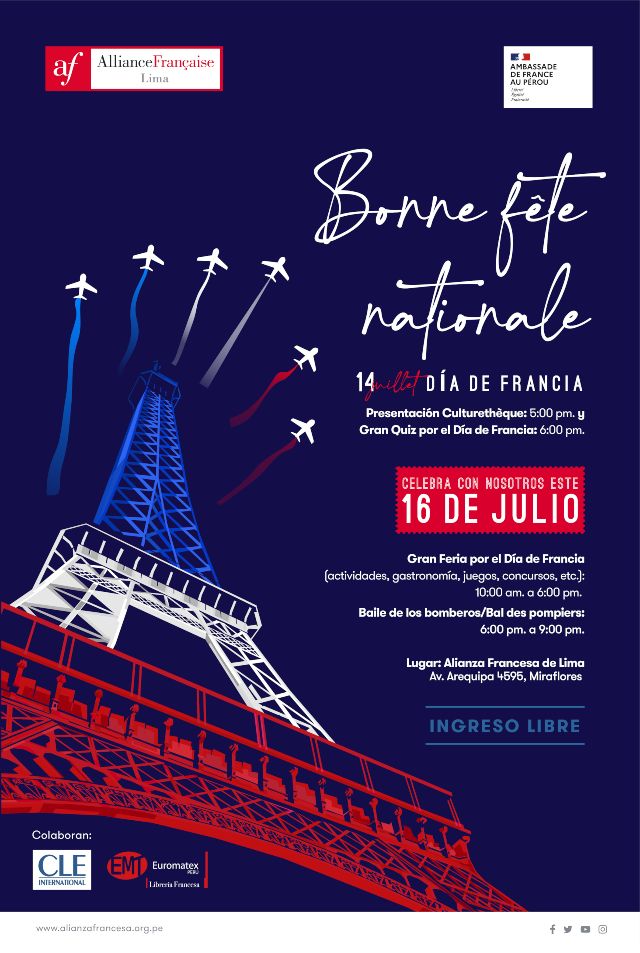 Alianza Francesa de Lima celebra el Día Nacional de Francia