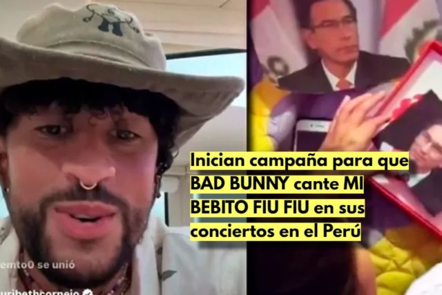 BAD BUNNY cante MI BEBITO FIU FIU