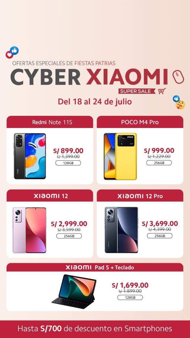 Cyber Xiaomi del 18 al 24 de julio