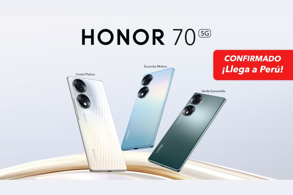 HONOR confirma la llegada del HONOR 70 a Perú