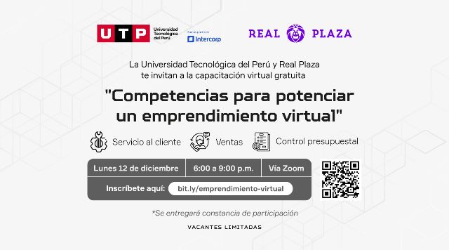 UTP y Real Plaza ofrecerán capacitación