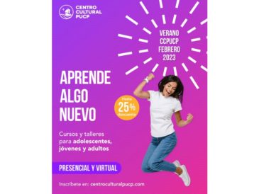 cursos y talleres de febrero en el Centro Cultural PUCP