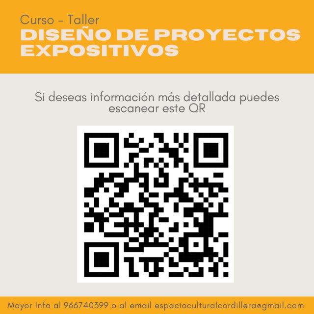 Curso Taller de Diseño de Proyectos Expositivos