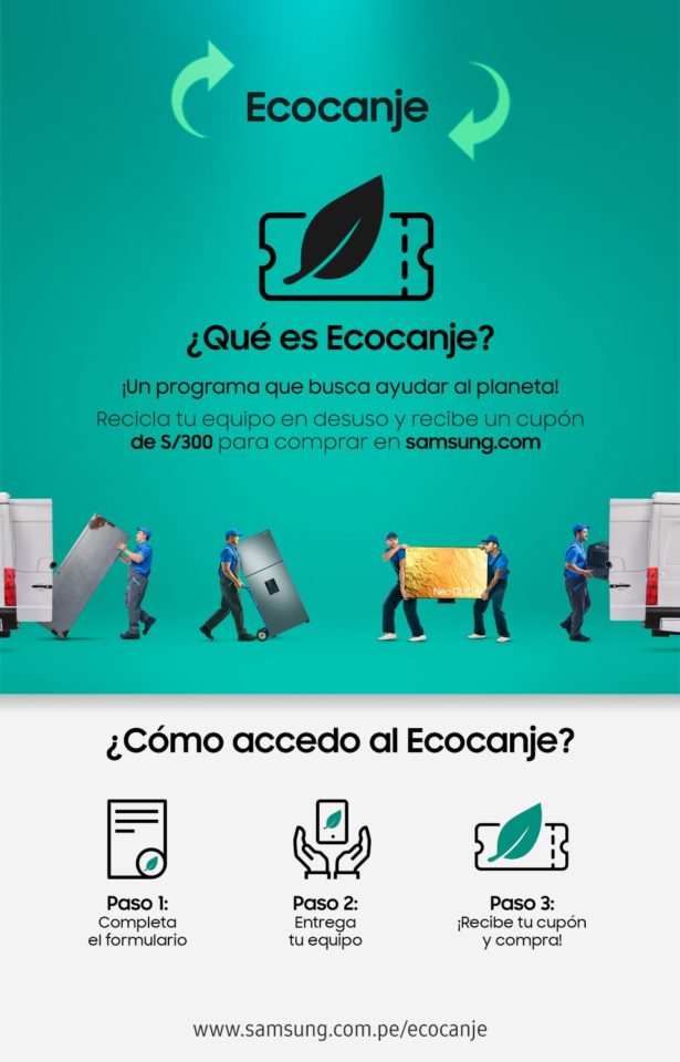 El programa Ecocanje de Samsung 