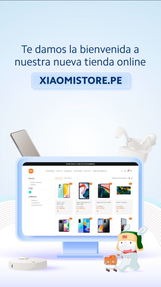 Xiaomi lanza nueva tienda online