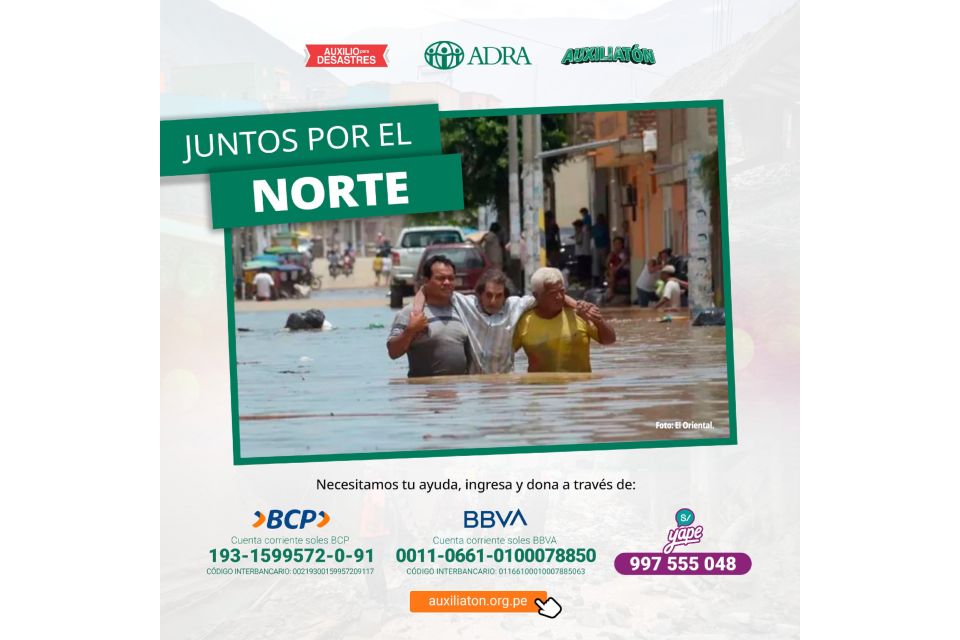 ADRA lanza su campaña JUNTOS POR EL NORTE