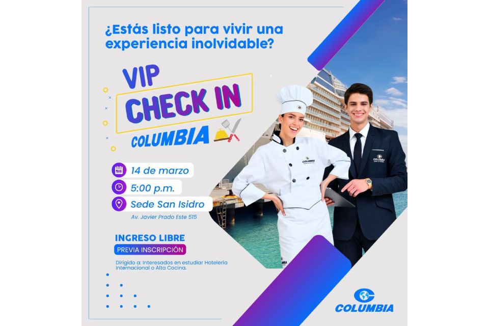 El Instituto Columbia presenta una nueva edición del VIP CHECK IN