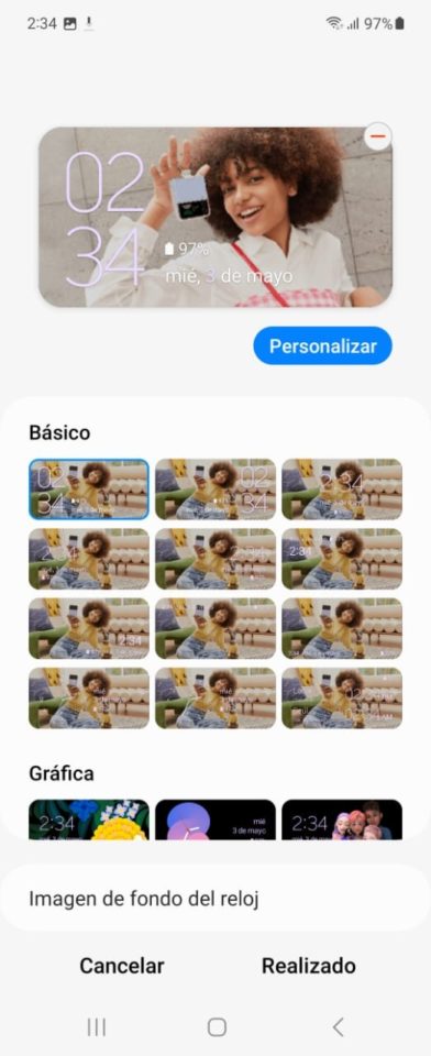 Galaxy Z Flip 4 5G con GIFs únicos 