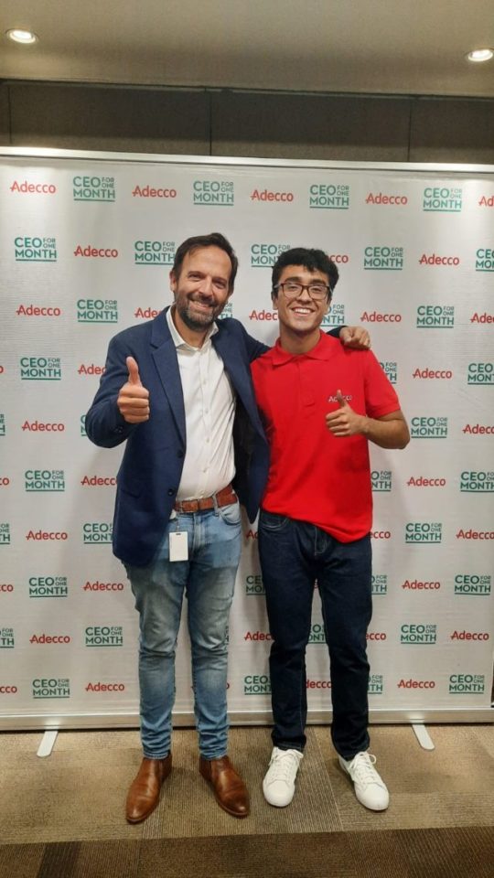 Alvaro Falcón es el nuevo CEO POR UN MES de Adecco Perú