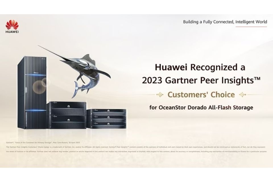 Huawei reconocida como Customers' Choice en 2023