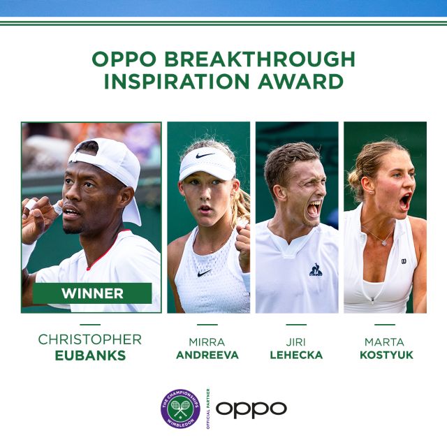 Christopher Eubanks gana el premio OPPO 