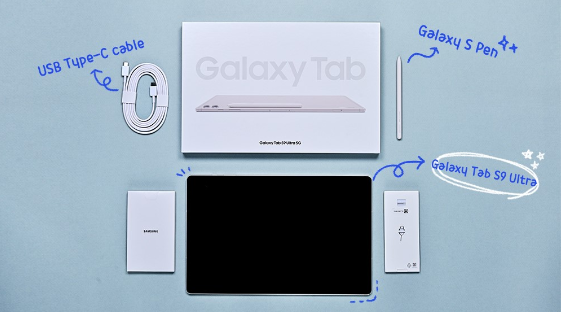 el unboxing de la Galaxy Tab S9 Ultra