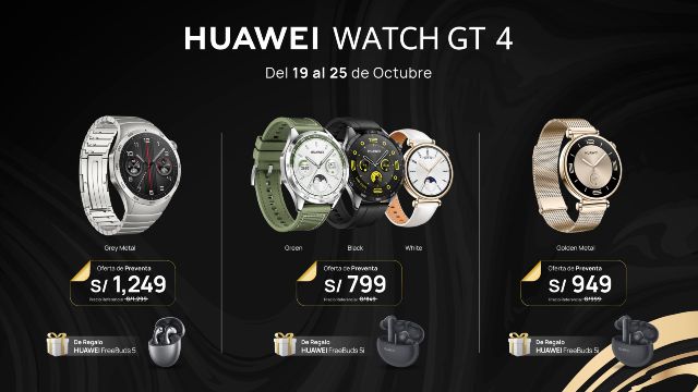 HUAWEI WATCH GT 4 ya está en el Perú