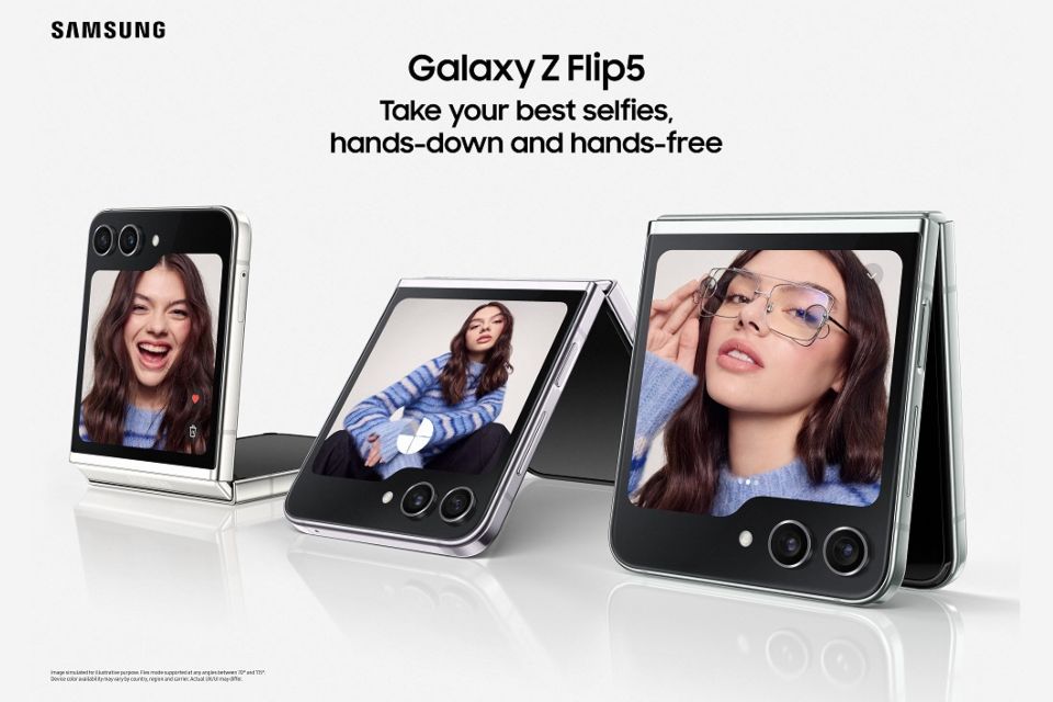 Captura selfies icónicas con el nuevo Galaxy Z Flip5